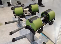 Équipement de fitness gym usage domestique poids haltères ensemble 80lb haltères réglables 5LB incréments