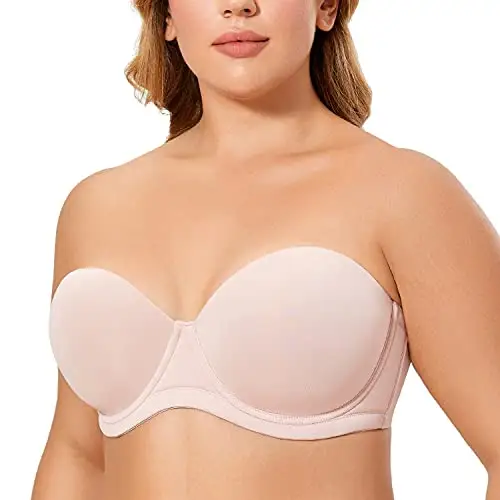 Roupa Interior das mulheres de Algodão Cobertura Completa Sem Fio Invisível Sexy Seamless 38 Copo Grande Tamanho Strapless Bra Mulheres