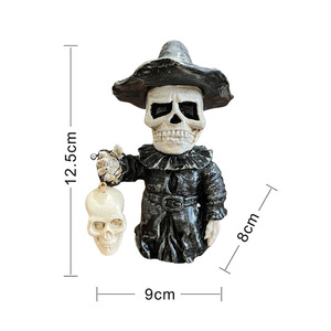 Polyrésine fantôme Figurine horreur spectre résine ornement squelette Statue crâne homme Sculpture Halloween décor à la maison nouveauté cadeaux - Product Image 6