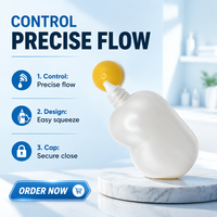 Vente en gros, personnalisation, nouvelle crème solaire pour les mains de 50 ml, crème BB, emballage cosmétique, flacon en PP avec finition sérigraphiée