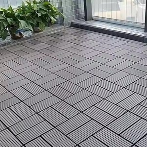 Nouvelle technologie de terrasse en bois composite WPC, revêtement de sol extérieur imperméable en PE pour terrasse de jardin, dalles de terrasse à emboîtement - Product Image 4