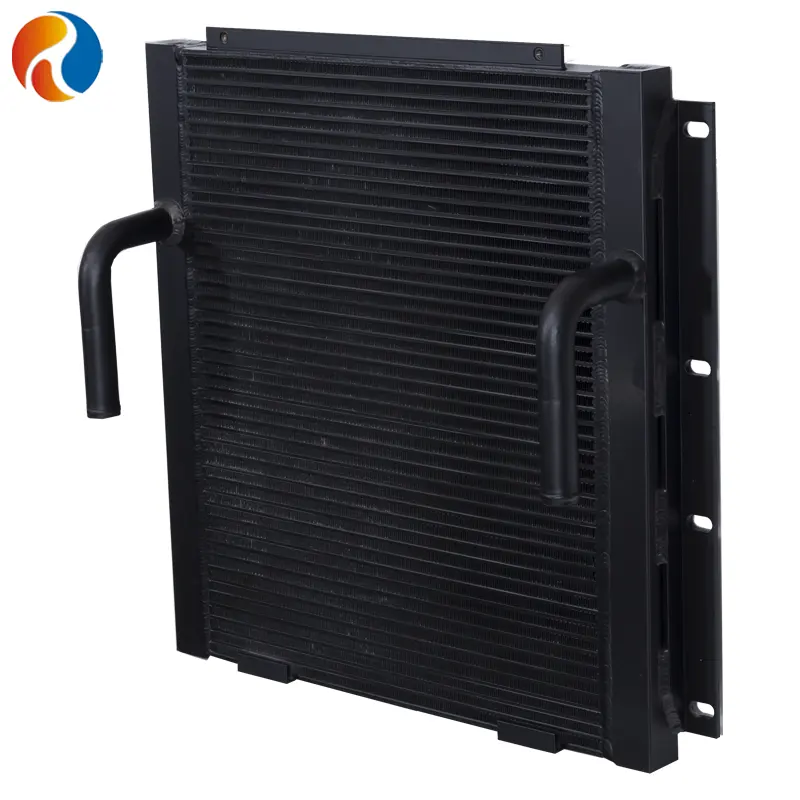 screw compressor radiator oil cooler aftercooler condenser air heat exchanger