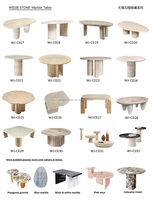 Table à manger en travertin beige naturel personnalisée de luxe, meubles de salle à manger, table à manger en marbre cannelé, table à manger en travertin