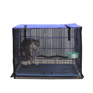 Manufacturer Pet Cages Carriers Double Door Pet Cage Cover Folding Dog Crate Cover