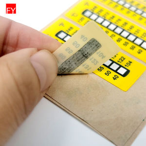 Fan Yi Uv Termómetro Etiqueta de transferencia de calor Etiqueta adhesiva Etiqueta sensible Papel de sublimación Cambio de color <span class=keywords><strong>Etiquetas</strong></span> de temperatura de los alimentos - Product Image 3