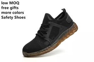 Dropshipping nefes erkek güvenlik toptan ucuz fiyat erkekler iş güvenliği ayakkabı botları çelik burunlu ve ÇELİK TABAKA - Product Image 4