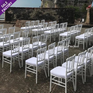 Sedia da Matrimonio in Metallo Dorato <span class=keywords><strong>Tifany</strong></span> Chiavari Impilabile di Lusso per Arredo Commerciale Banchetti ed Eventi - Product Image 6