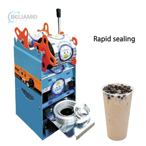 Penyegel Cangkir Bubble Tea Manual 270W Kontrol Suhu Multi-Gear Bodi Tebal 300 Cangkir Per Jam - Product Image 2