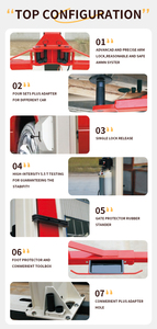 ลิฟท์ยกรถแบบ 2 เสา รุ่นใหม่ อัพเกรด 4 ตัน ปลดล็อคด้วยมือ ลิฟท์ยกรถยนต์แบบ 2 เสา รองรับน้ำหนัก 4000 กก. ได้รับการรับรองมาตรฐาน CE - Product Image 3