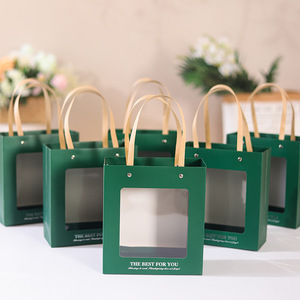 Hộp giấy quà tặng in logo tùy chỉnh bán buôn có tay cầm, bao bì hộp giấy sang trọng in ấn - Product Image 5