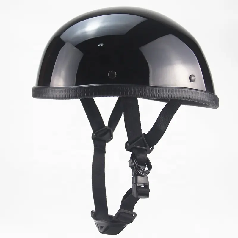 Custom Samurai black motorcycle helmet Harle vintage combination helmet motorcycle electric bike helmet