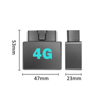 Mini traceur GPS OBD 4G sans fil pour véhicule, dispositif de suivi en direct, localisateur GPS précis pour usage automobile, traceur GPS 4G
