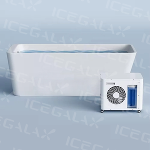 ICEGALAX Customized Modern Design Acrylic Cold Plunge Bathtub 1HP Smart WIFI Chiller Freestanding Hot Cold Bathtub - Product Image 4