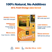 Distributeur automatique de jus d'orange frais, presse-agrumes intelligent, distributeur de boissons froides, matériau métallique pour centres commerciaux, aéroports