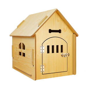 Casa Moderna para Perros de Madera Sólida, Ecológica, Fácil de Limpiar, para Todas las Estaciones, Tamaños Pequeño/Mediano/Grande, Uso Interior/Exterior, Sala de Estar - Product Image 2