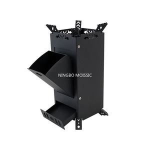 Estufa de etanol para acampar al aire libre, chimenea metálica independiente, equipo de picnic plegable y portátil para viajes en auto. - Product Image 4