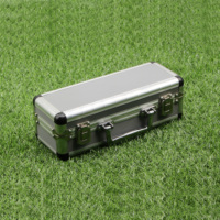 Boules de pétanque de haute qualité, 3 pièces, plaquées argent chromé, pour l'exercice physique, les sports de plein air, avec étui en aluminium