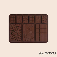Moule à chocolat en silicone platine de qualité alimentaire FDA, outil de cuisson rectangulaire pour chocolat et bonbons de Dubaï, moule à gâteau antiadhésif