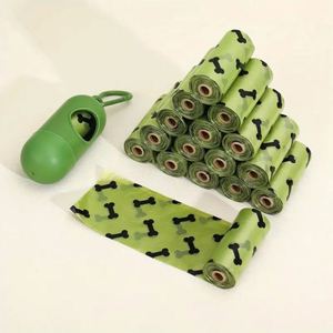 Sacs à déjections canines écologiques personnalisés pour fabricants, sacs poubelles épaissis portables avec parfum pour déchets d'animaux - Product Image 1