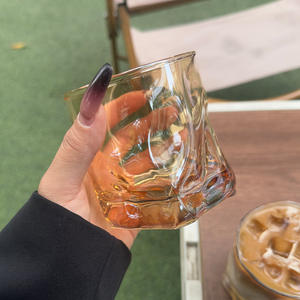 Verre à whisky irrégulier 201-300ml, verre à cocktail durable pour la maison, les boissons, le café et les fêtes - Product Image 4