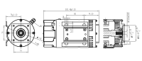 Moteur à courant continu hydraulique stable 24V 5000W avec commutation de brosse Construction étanche et service OEM pour treuil électrique
