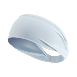 10cm Widen Satin <b>Yoga</b> <b>Headband</b> Thin Pilates Sports Sweatband Non-Slip Dry Summer Protection Low MOQ Stretchy Polyester Material - Product Image 5