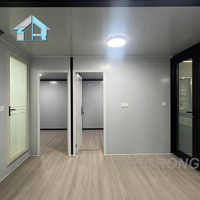 Casa Contenedor Plegable y Expandible Moderna de 20 pies, Transpirable, Prefabricada, Modular, Móvil, Tipo Granny Flat para Patio Trasero