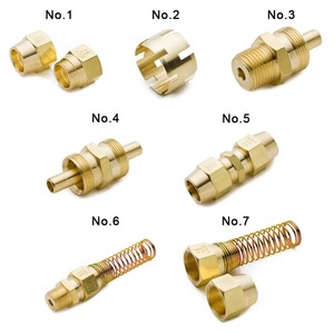 Raccordi a Compressione DOT in Ottone 10, 20, 22mm Tipo Americano, Nippli SAE a Flare Invertito per Propano, Gomito a 90° per Tubi D.<span class=keywords><strong>O</strong></span>.T. - Product Image 3