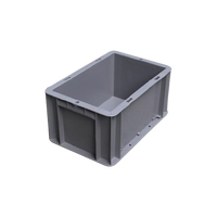 Boîte de manutention en plastique pour entrepôt, empilable, de haute qualité, conforme aux normes européennes, pour usage industriel, pliable et repliable, pour la logistique
