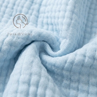Couverture Bébé Double Couche en Crêpe de Coton Doux Teint Uni Jura&Vichy BL26-1, Apaisante pour Nouveau-né, Vente en Gros Directe Usine