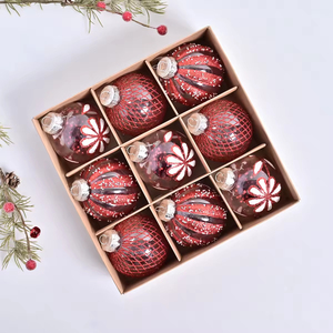 Adornos Colgantes de Bolas Navideñas Ecológicos de Alta Calidad, Decoraciones Festivas Transparentes de Plástico con Formas Especiales para Árboles - Product Image 2