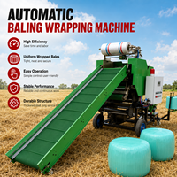 Mini-presse à balles ronde à faible consommation, équipement d'emballage de foin et de ensilage, tractée par tracteur, meilleur prix