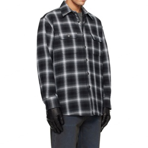Custom Check Pattern <b>Padded</b> Cotton Flannel <b>Shirt</b> Relaxed Fit Quilted Twill Lined <b>Shirts</b> Men Plaid Outer Wear <b>Shirts</b> - Product Image 3