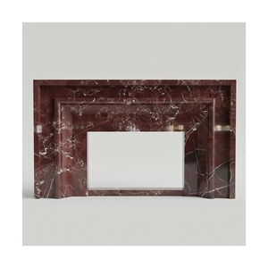 Cornice per Caminetto in Stile Europeo Personalizzata Newstar, Rivestimento in Marmo Calacatta Viola - Product Image 6