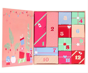 Papel de impresión personalizado biodegradable de lujo Sorpresa Calendario de Adviento de Navidad Cuenta regresiva Caja de regalo ciega Embalaje - Product Image 1