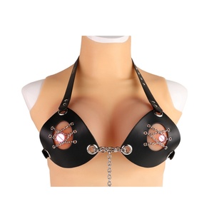 QKKQ Lencería Erótica Sexy, Sujetador BDSM, Restricción de Senos, Sujetador de Cuero, Pinzas para Pezones, Juguetes Sexuales para Parejas, Lencería Erótica para Mujer - Product Image 2
