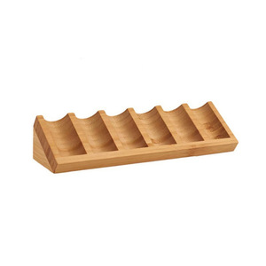 Bamboo Wood Essential Oil Display <b>Rack</b> 6 Compartment Desktop Storage Shelf For Aromatherapy Organizers - Product Image 5