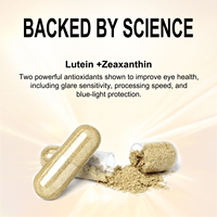 Suplemento para la Salud Ocular y Alivio del Estrés para Adultos, Luteína Premium 20mg, Zeaxantina, Ashwagandha, Sin Gluten, Natural, OEM/ODM