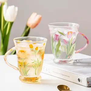 Новый дизайн, домашний питьевой кувшин, Набор чашек, стеклянный чайник, чайные Соусники с комплектом чашек