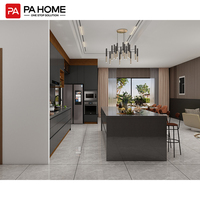 Armoire haute modulaire en bois écologique avec robinet, Smart Cocina, rangement de cuisine pour les développeurs d'appartements
