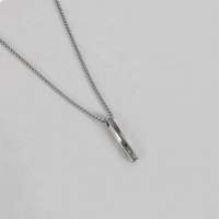 Bijoux en acier inoxydable hommes femmes argent plaqué or colliers colorés Rectangle pendentif torsadé Simple longue chaîne collier