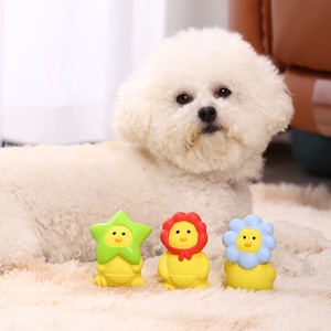 Squeaky tương tác con chó đồ chơi bền <span class=keywords><strong>Latex</strong></span> Chew đồ chơi cho chó con thân thiện với môi phim hoạt hình phong cách Pet đồ chơi - Product Image 5