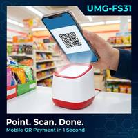 Escáner de Códigos de Barras 2D de Escritorio con Sensor Automático y Manos Libres, Plataforma USB, Lector de Códigos QR para Pantalla, para Pagos Móviles y Cajas de Supermercado