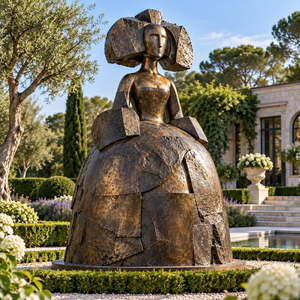 Große abstrakte Prinzessinnenstatue aus Bronze von Manolo Valdes - Product Image 3