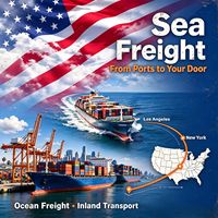 Expédition de Chine vers les États-Unis Amazon FBA 1688 Cargo DDP Porte à Porte Fret Maritime Transitaire Dédouanement