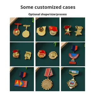 Medaglia in Metallo Personalizzata, Distintivo Commemorativo su Misura, Targhetta con Emblema Scolastico/Classico, Forma a Stella o Fiamma - Product Image 3