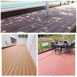 Planches de terrasse en composite bois-plastique (WPC) à grain de bois, gaufrées en 3D pour l'extérieur - Product Image 5