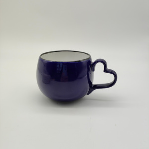 Tazas <span class=keywords><strong>de</strong></span> porcelana <span class=keywords><strong>con</strong></span> diseños, <span class=keywords><strong>Color</strong></span> sólido, púrpura, blanco, <span class=keywords><strong>Interior</strong></span>, cerámica mate <span class=keywords><strong>de</strong></span> 16 onzas - Product Image 3