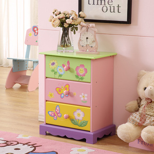 Conception populaire et Qualité des Enfants En Bois Fée <span class=keywords><strong>3</strong></span> <span class=keywords><strong>tiroirs</strong></span> armoire enfants meubles Tiroir Armoire - Product Image 4
