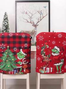 Juego de silla de muñeca <span class=keywords><strong>Grinch</strong></span> de Navidad al por mayor transfronterizo, juego de silla de comedor Monster Green Jie, <span class=keywords><strong>gorra</strong></span> de silla de dibujos animados - Product Image 2